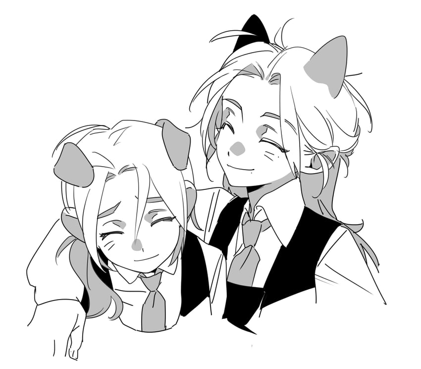 yoo je-i and woo seul-gi (friendly rivalry) drawn by molu_stranger
