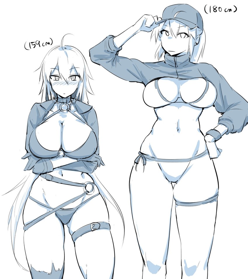 artoria pendragon, jeanne d'arc alter, and mysterious heroine xx (fate and 1 more) drawn by nia_(0122)