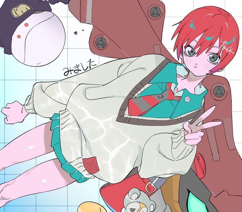 amate yuzuriha, haro, gquuuuuux, and ensign (gundam and 2 more) drawn by himuro_yukichiko