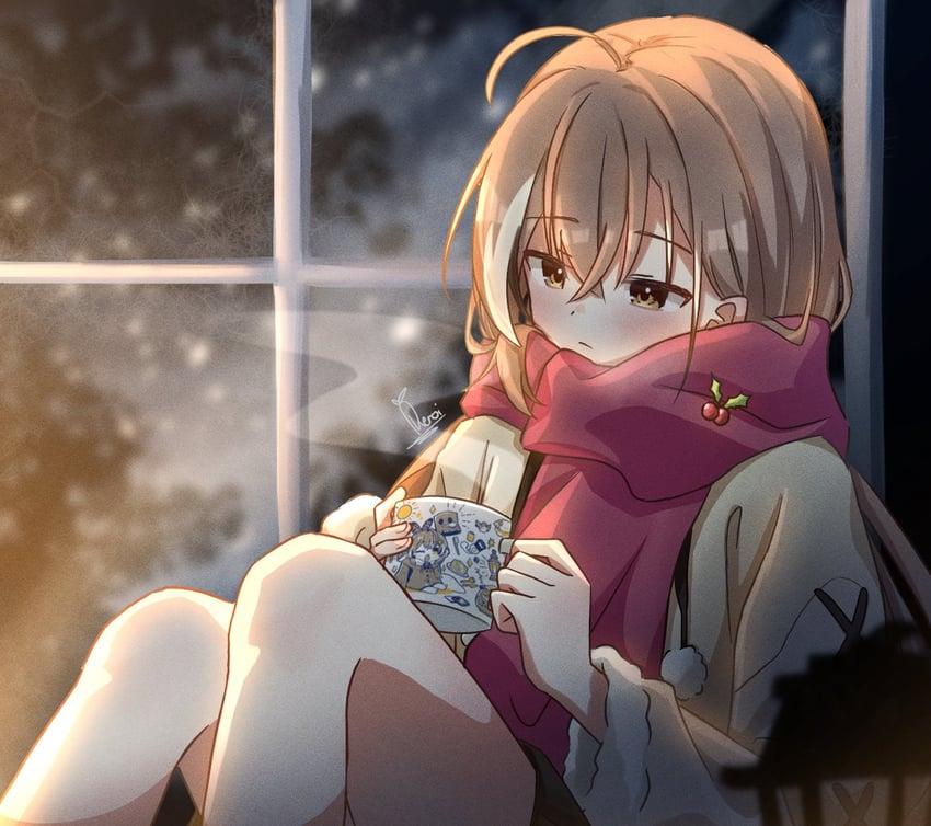 nanashi mumei and friend (hololive and 1 more) drawn by daikon_keroi