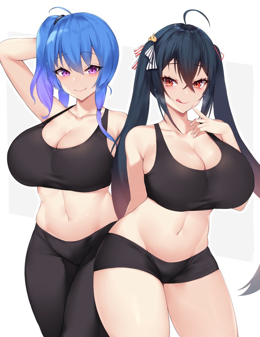 manjuu, taihou, and st. louis (azur lane) drawn by kuavera
