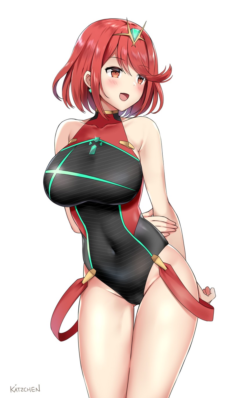 pyra (xenoblade chronicles and 1 more) drawn by kaetzchen