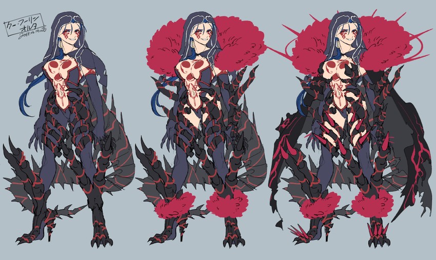 cu chulainn and cu chulainn alter (fate and 1 more) drawn by nishiyama_(whatsoy)