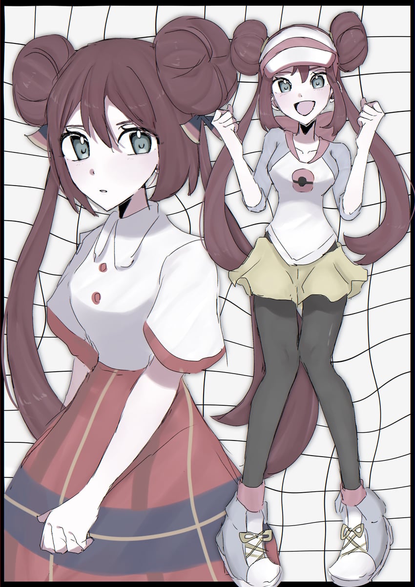 rosa (pokemon and 1 more) drawn by yon_(motomu22)