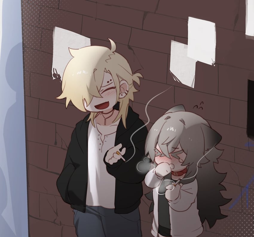 whitney and shoya (original and 1 more) drawn by kai_(drakkai10)