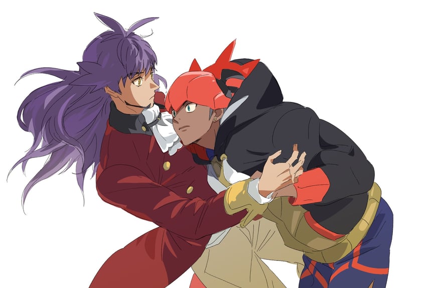 leon and raihan (pokemon and 1 more) drawn by ch_walnut