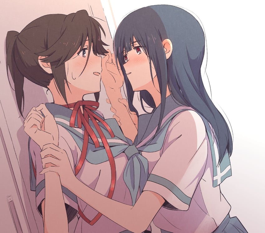 yoroizuka mizore and kasaki nozomi (hibike! euphonium and 1 more) drawn by sawara65