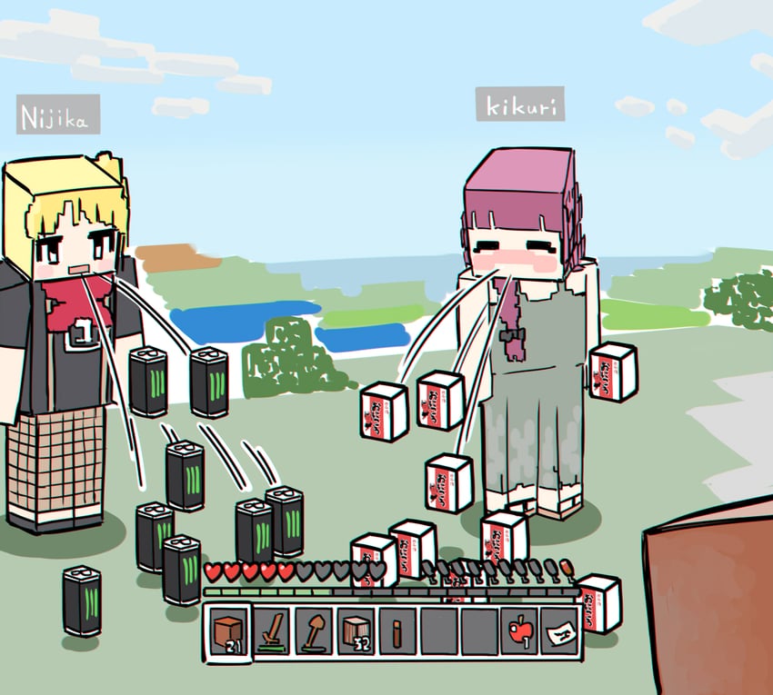 ijichi nijika and hiroi kikuri (bocchi the rock! and 1 more) drawn by torako_(toramaru)