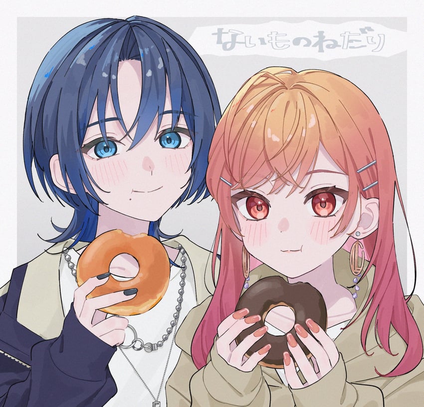 ichijou ririka and hiodoshi ao (hololive and 1 more) drawn by yuri_yutaka