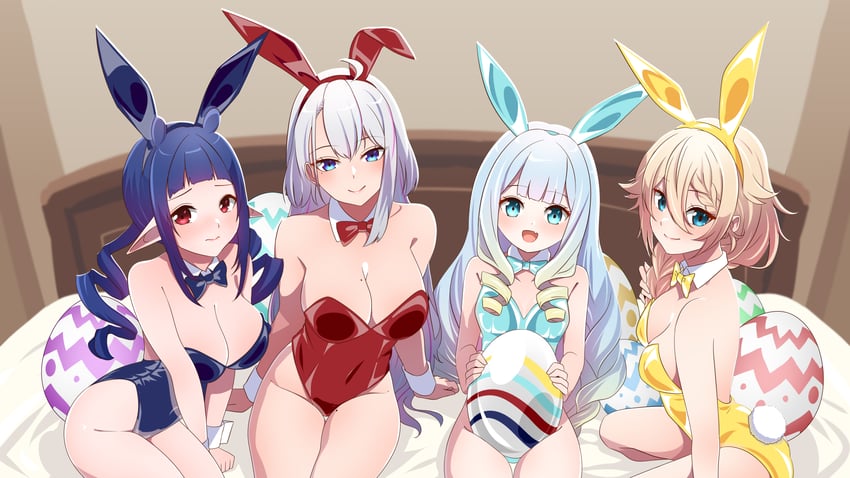 kaneko lumi, jelly hoshiumi, ember amane, and dizzy dokuro (phase connect) drawn by snkagawa