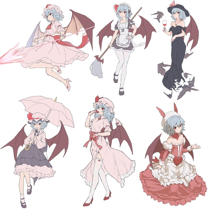 remilia scarlet (touhou and 1 more) drawn by youpofen
