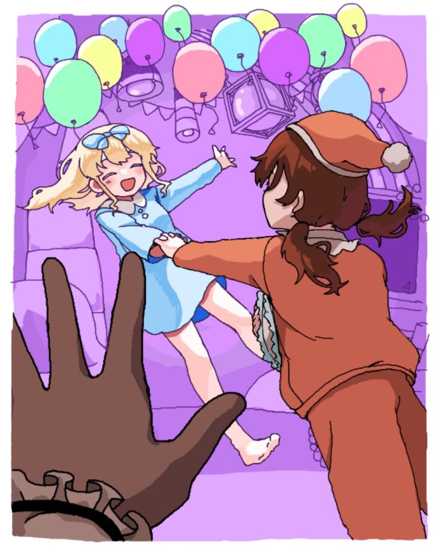 riko and pajamy (vocaloid and 3 more) drawn by mitty3302004