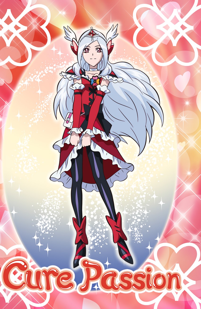 higashi setsuna, eas, and cure passion (precure and 1 more)
