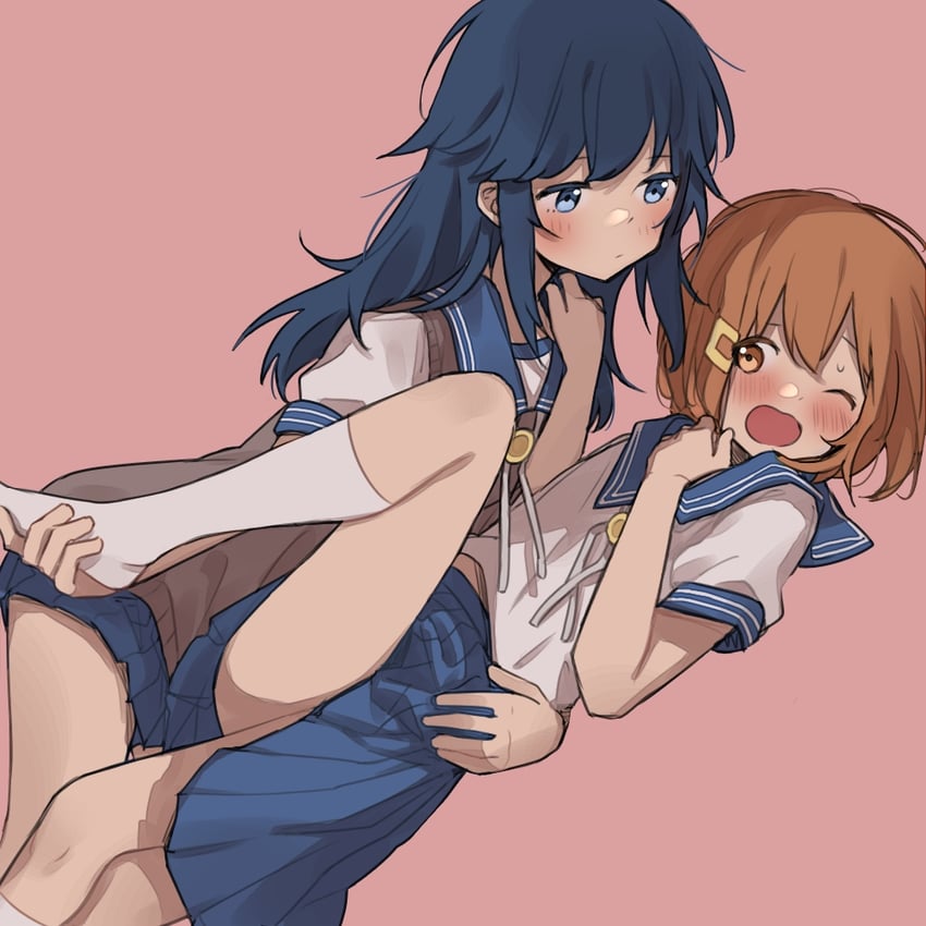 koguma koharu and hino nagisa (hino-san no baka) drawn by inuko_(ink0425)