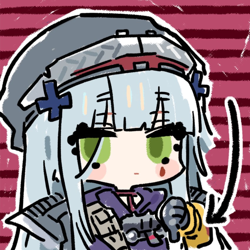 hk416 and clukay (girls' frontline and 1 more) drawn by cui_pi_zha_xia_qiu
