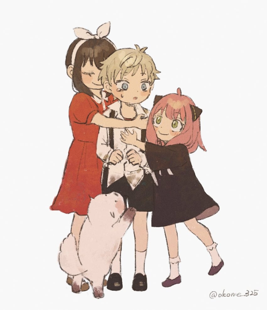 yor briar, anya, twilight, and bond (spy x family) drawn by okome_325