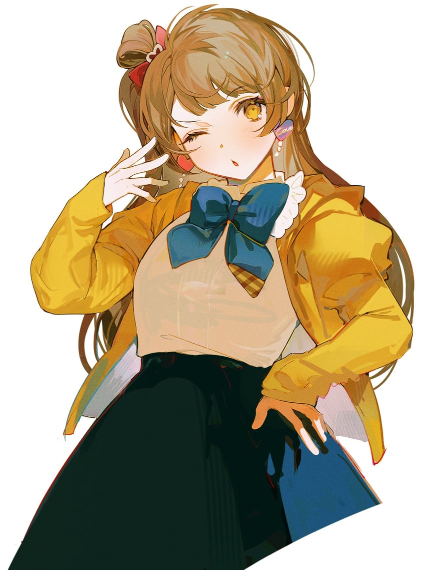 minami kotori (love live! and 1 more) drawn by kamu_(poulro)