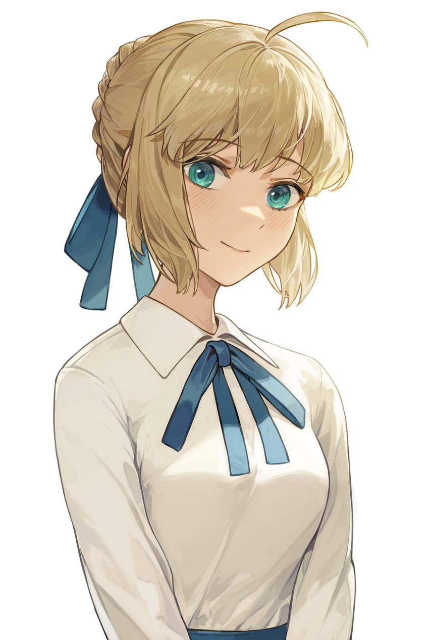 artoria pendragon and saber (fate and 1 more) drawn by cotta_(heleif)