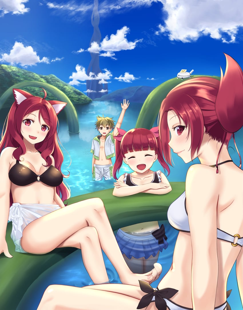 rin, rina, ritsu, wakaba, and shiro (kemurikusa) drawn by middouei_(ms-alma-tribe)