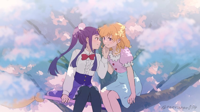 asahina mirai and izayoi liko (precure and 2 more) drawn by ranranpo0114