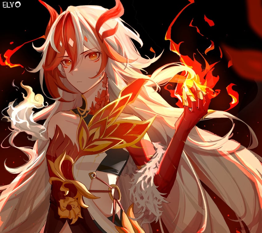 fu hua (honkai and 1 more) drawn by elvo-.-_(ugo62847033)