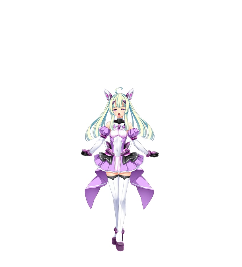 amakubo yuri and exs-tia flora (kouyoku senki exs-tia) drawn by inoino
