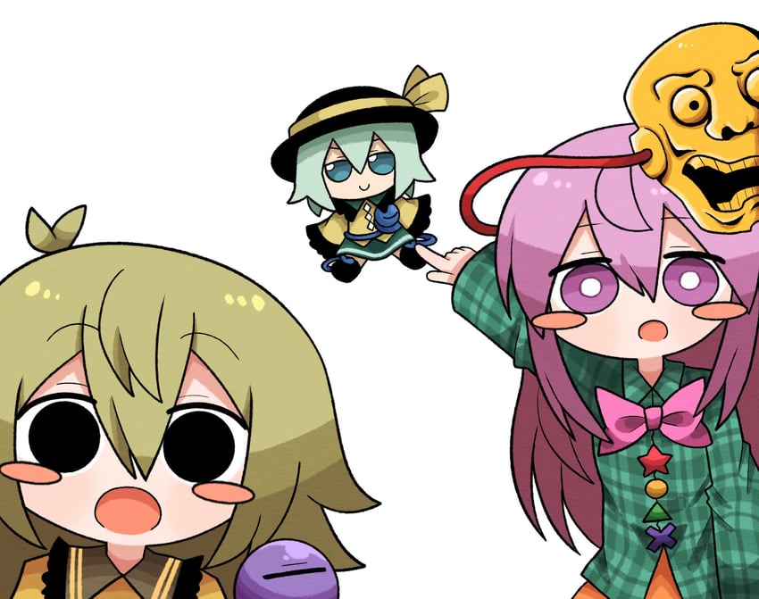 komeiji koishi and hata no kokoro (touhou) drawn by zunusama