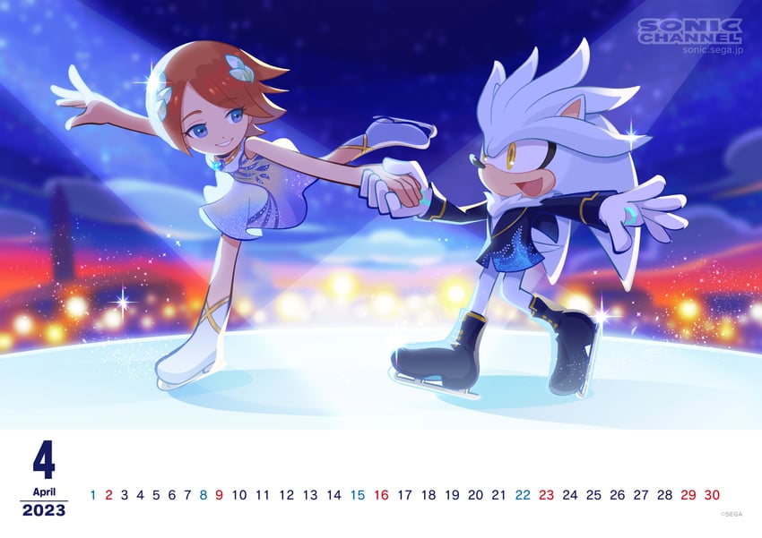 silver the hedgehog and princess elise the third (sonic and 2 more) drawn by hayane_tomoko