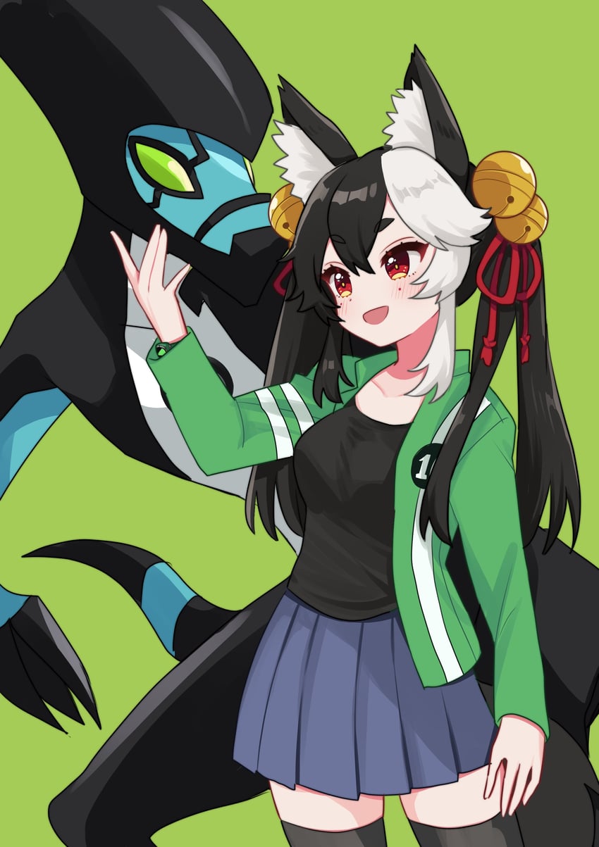 xlr8 and gammainkk (indie virtual youtuber and 1 more) drawn by sukoyaka_(100hituzi)