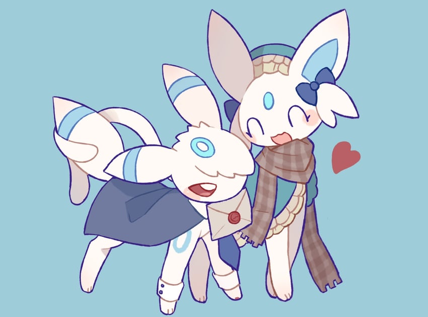 umbreon and espeon (original and 1 more) drawn by bibi_(kano2541293757)