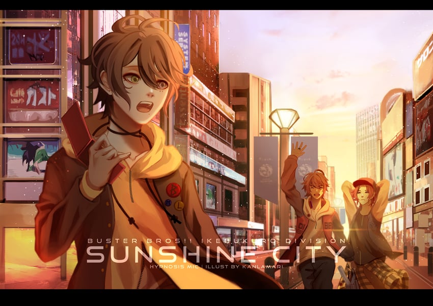 yamada ichiro, yamada saburo, and yamada jiro (hypnosis mic) drawn by kanlamari