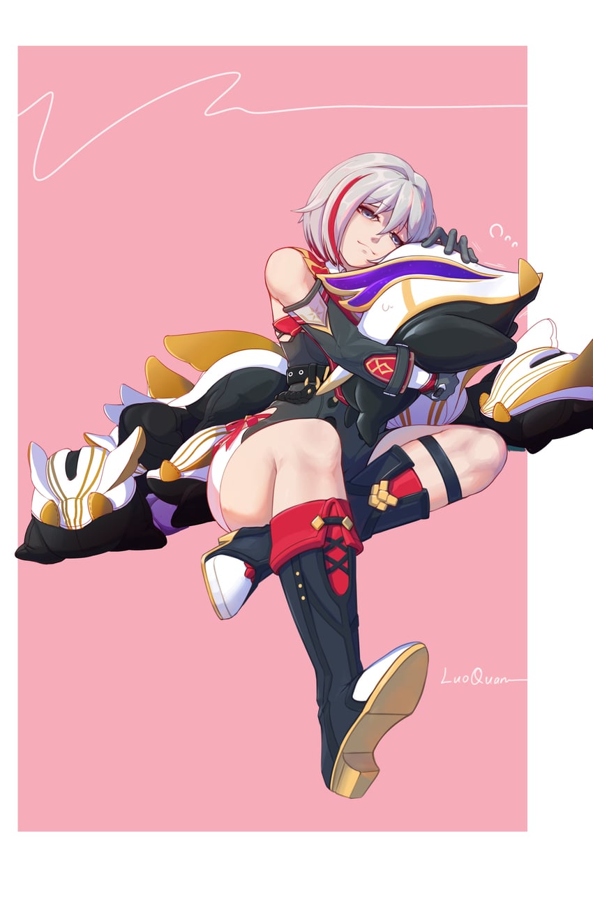 topaz, trotter, and numby (honkai and 1 more) drawn by ye_luo_zai_quan