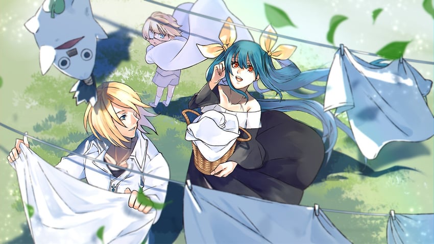dizzy, ky kiske, and sin kiske (guilty gear and 2 more) drawn by nishimoto