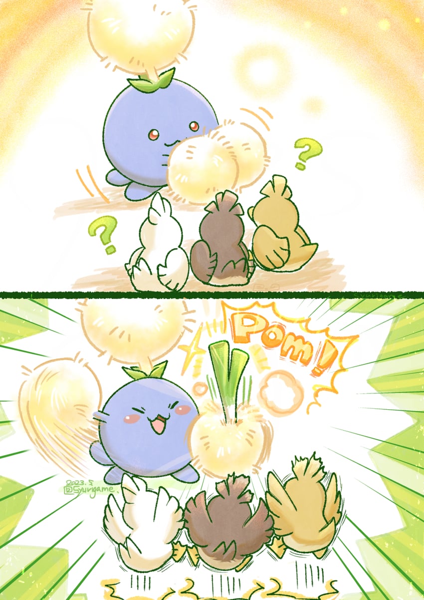 sirfetch'd, jumpluff, farfetch'd, and galarian farfetch'd (pokemon) drawn by shuri_(syurigame)