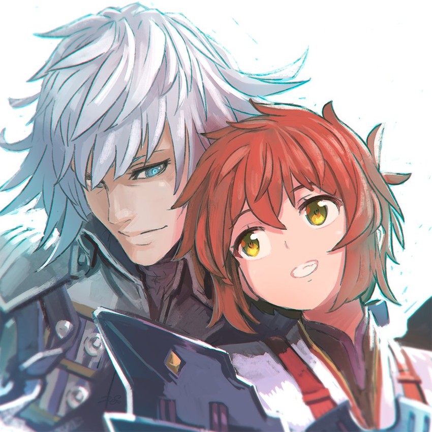 lora and jin (xenoblade chronicles and 2 more) drawn by reiesu_(reis)