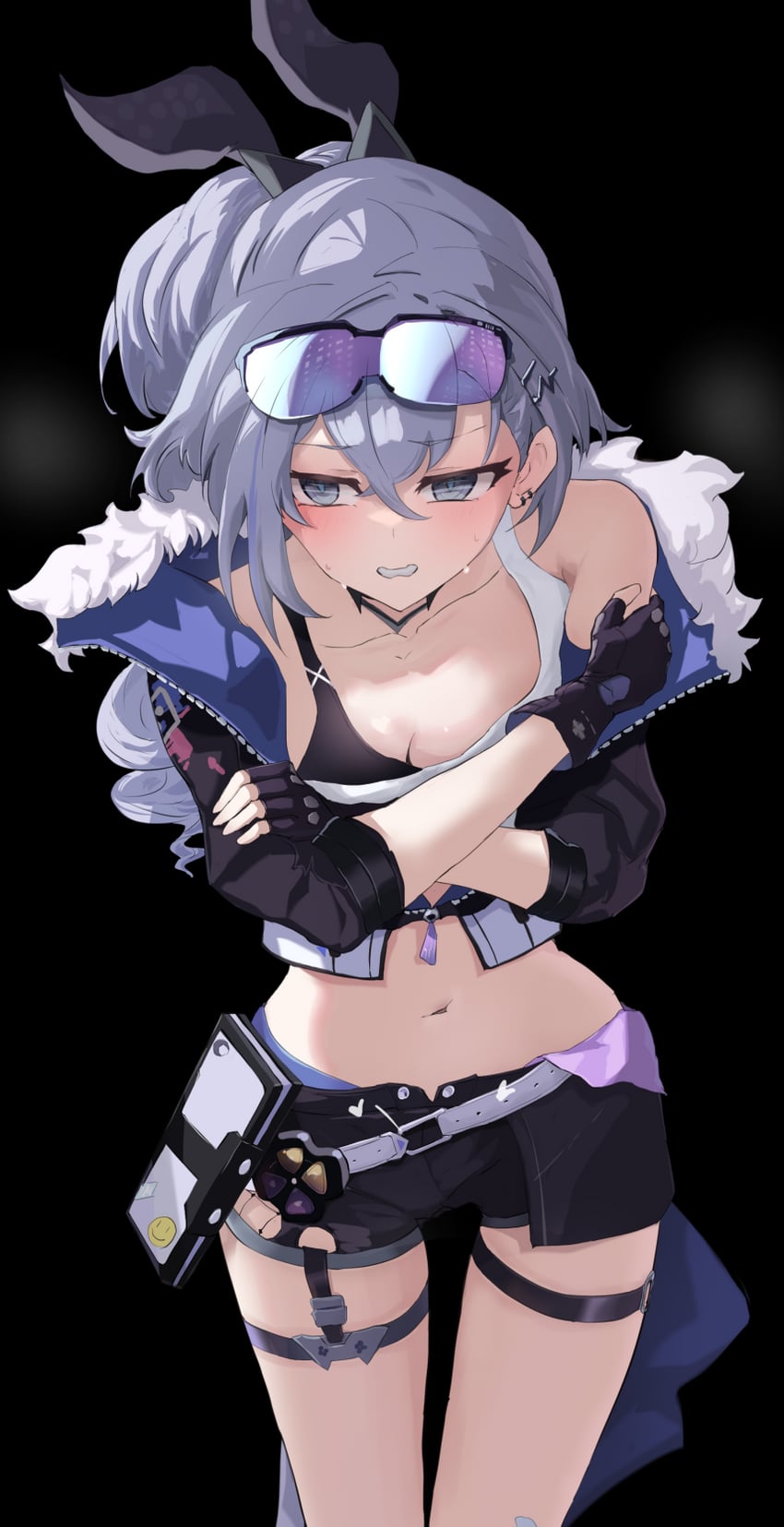 silver wolf (honkai and 1 more) drawn by eicyan123