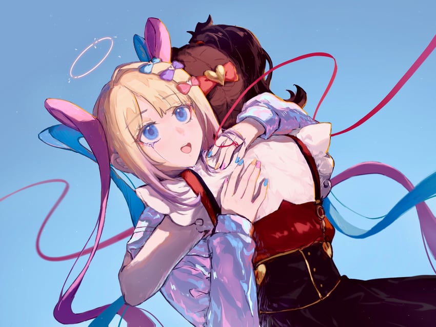 chouzetsusaikawa tenshi-chan and ame-chan (needy girl overdose) drawn by kormaeve