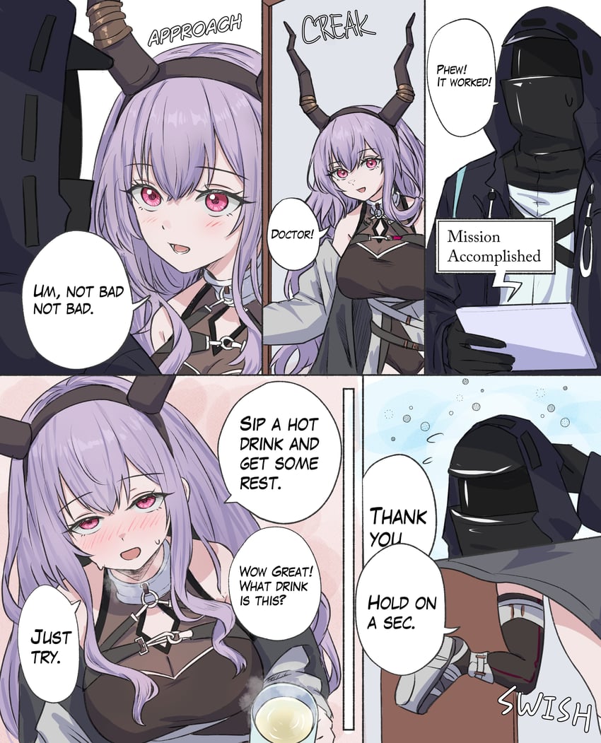 doctor and typhon (arknights) drawn by runyo_(yale12312)