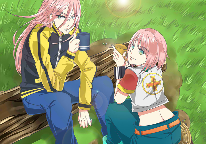 beauty and softon (bobobo-bo bo-bobo) drawn by miki_(moryu)