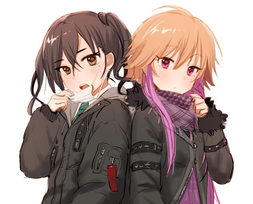 sunazuka akira and ninomiya asuka (idolmaster and 1 more) drawn by senbei_no_kakera