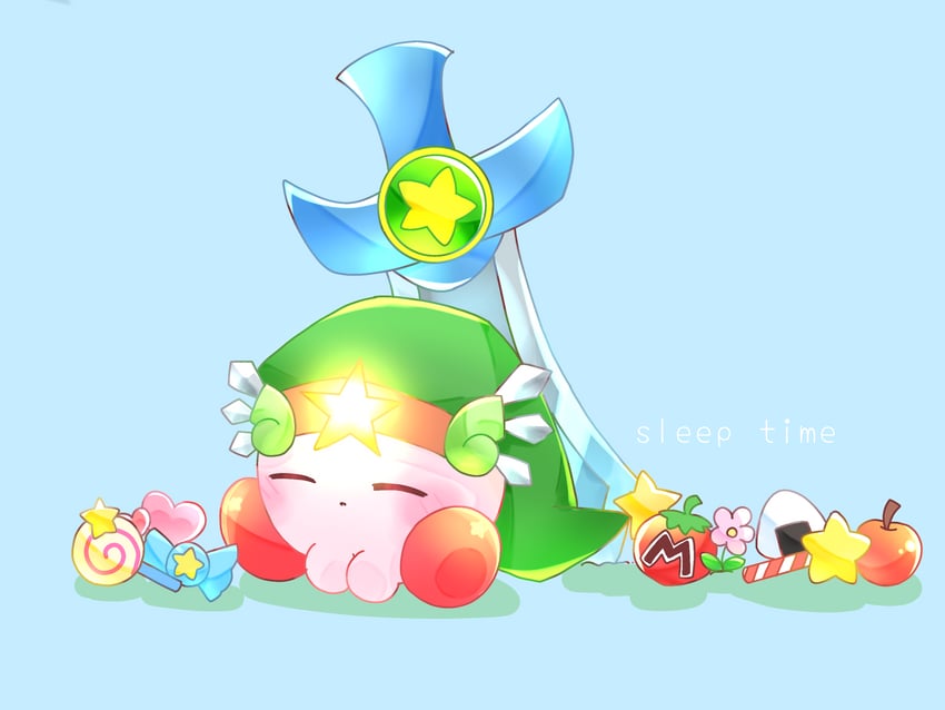 kirby, sword kirby, and ultra sword kirby (kirby and 2 more) drawn by hina_(user_jkxe5427)