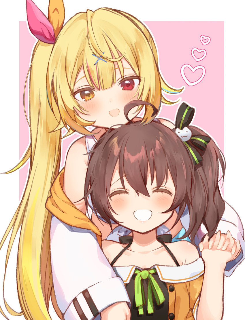 natsuiro matsuri and hoshikawa sara (hololive and 1 more) drawn by usanta