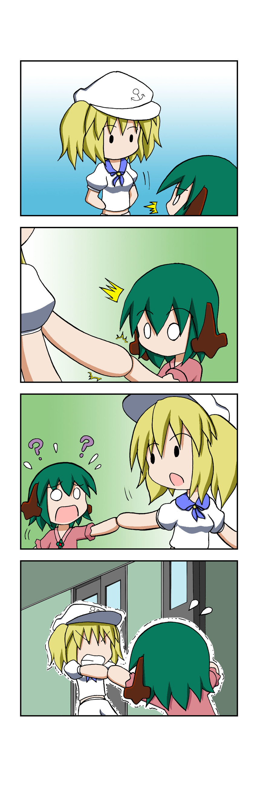 kasodani kyouko and kitashirakawa chiyuri (touhou) drawn by rakugaki-biyori