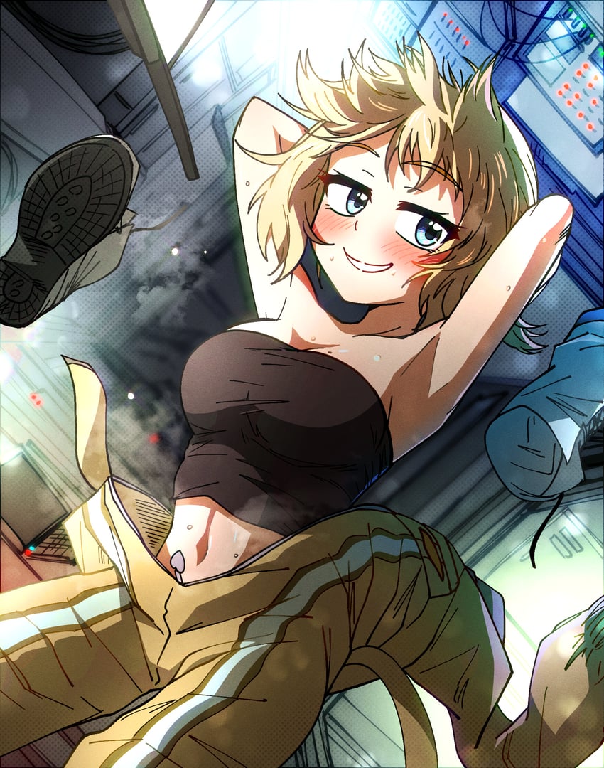 watson amelia (hololive and 1 more) drawn by ddolbang