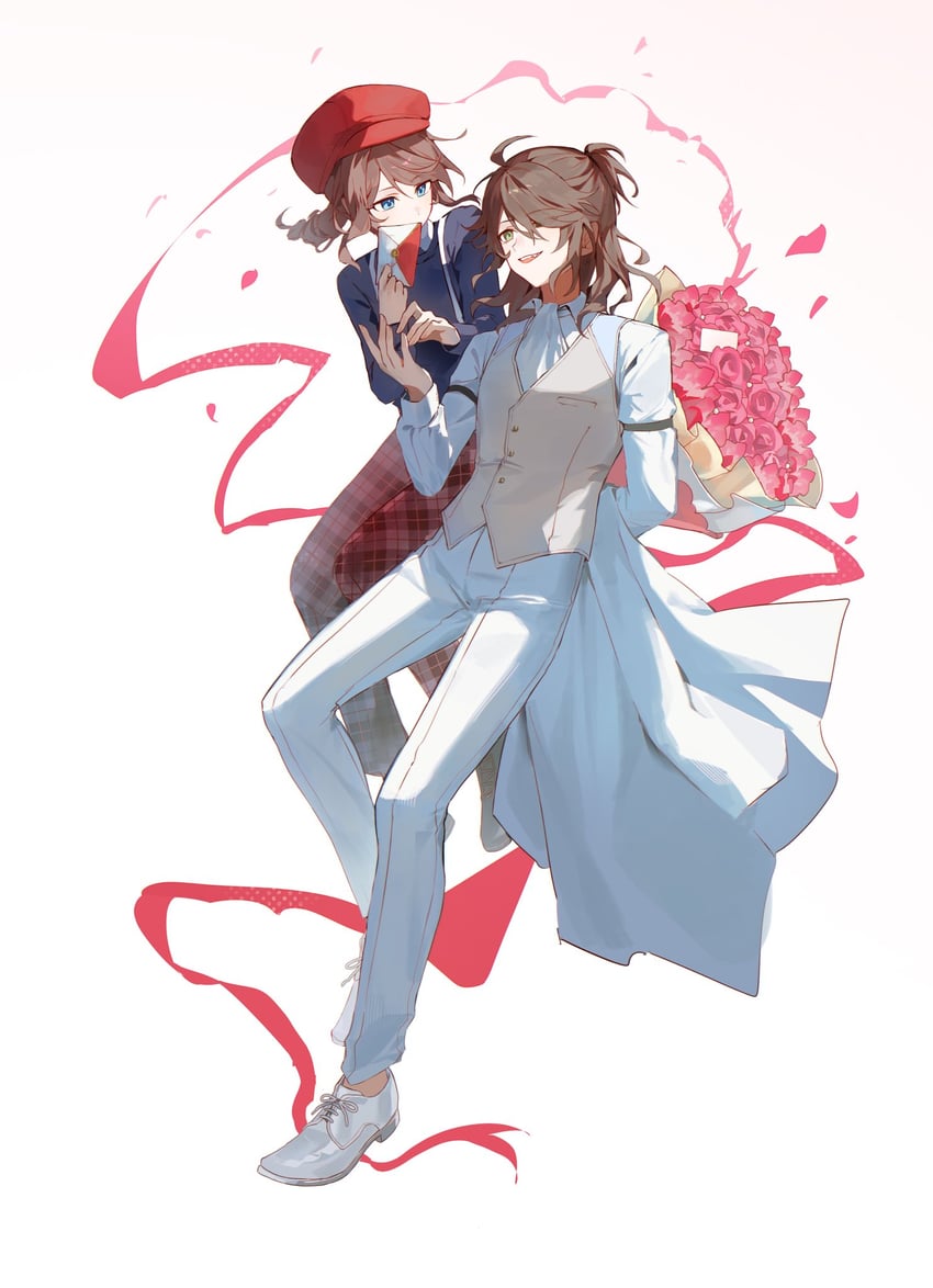 edgar valden and luca balsa (identity v) drawn by qhfrjx