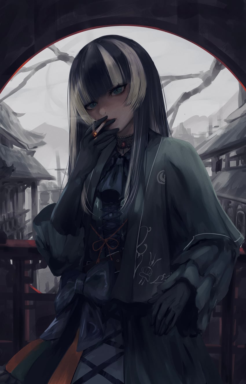 juufuutei raden (hololive and 1 more) drawn by zote_illust