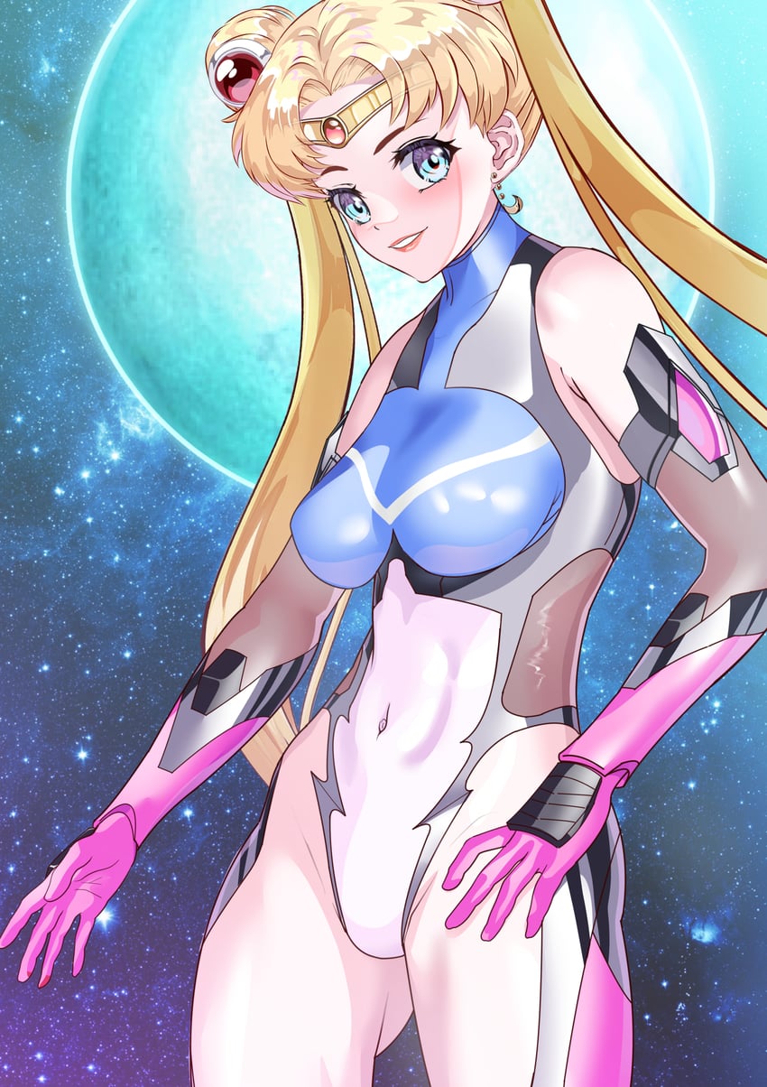 tsukino usagi and sailor moon (bishoujo senshi sailor moon and 1 more) drawn by arion_canvas