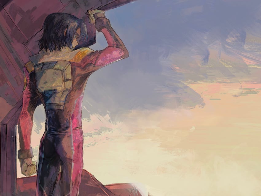 athrun zala (gundam and 1 more) drawn by she_(morianosu)