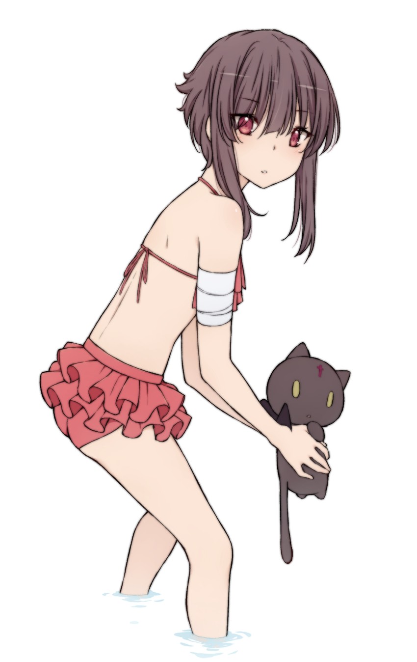 megumin and chomusuke (kono subarashii sekai ni shukufuku wo!) drawn by wakkuchin20
