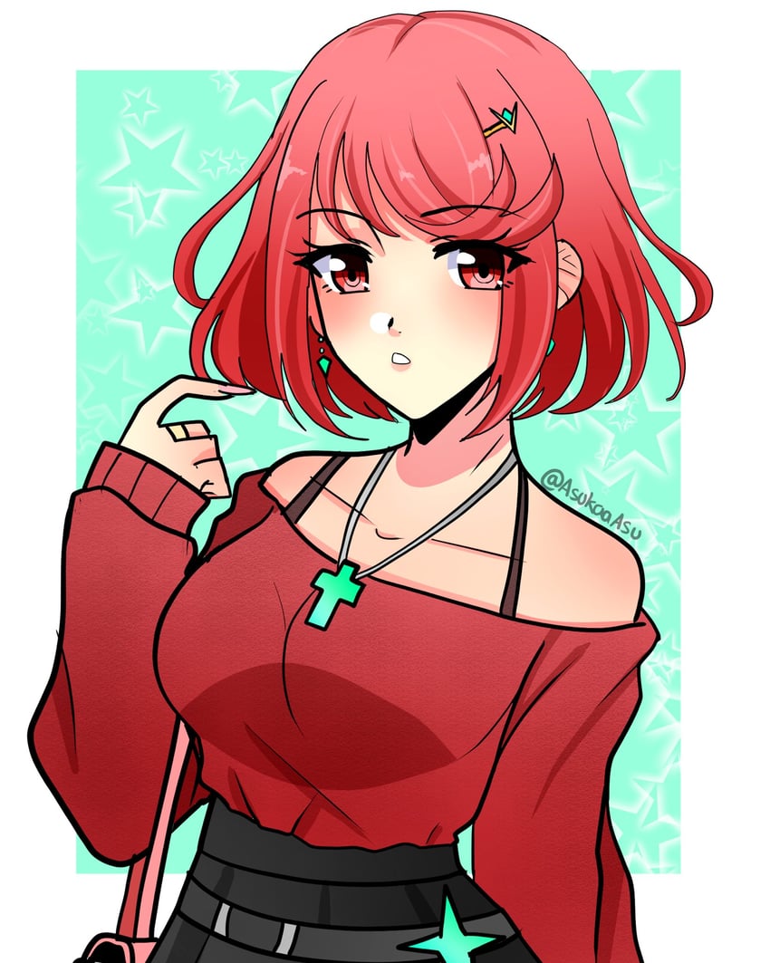 pyra (xenoblade chronicles and 1 more) drawn by aegis_asu